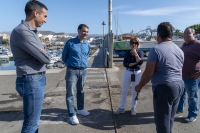 El director general de Pesca y el director de Puertos Canarios visitan Mogán