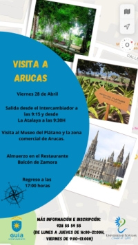 La Universidad Popular Ciudad de Guía organiza una salida cultural al Museo del Plátano y el Parque de las Flores de Arucas