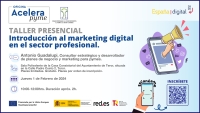 Taller presencial “Introducción al marketing digital en el sector profesional” organizado por la Oficina Acelera Pyme para entornos rurales de la Mancomunidad de Ayuntamientos del Norte de Gran Canaria