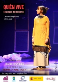 El Teatro Hespérides de Guía acoge la obra ‘Quién vive. Estampas del desierto’, de Mónica Aguiar