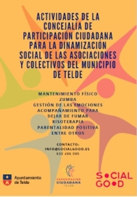 Telde abre el plazo para que las asociaciones y colectivos soliciten actividades de dinamización social para los locales