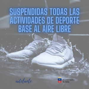 Telde suspende este sábado las actividades de deporte base al aire libre debido a la situación de alerta por tormenta y lluvia