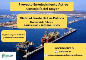 La Concejalía del Mayor organiza una visita al Puerto de La Luz el martes 14 de febrero