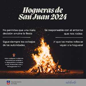 Seguridad Ciudadana establece una serie de requisitos y prohibiciones para las hogueras de San Juan