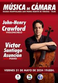 La ermita de San Pedro Mártir acoge el concierto del violonchelista americano John-Henry Crawford