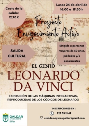 La Concejalía del Mayor organiza una visita cultural a la exposición de Leonardo da Vinci en el Centro Comercial El Muelle