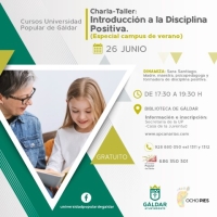La Universidad Popular ofrece la charla-taller 'Introducción a la Disciplina Positiva' el 26 de junio