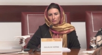 Gulalai Hotak, jueza del Tribunal Supremo de Afganistán, ofrece una conferencia en la Casa-Museo León y Castillo de Telde