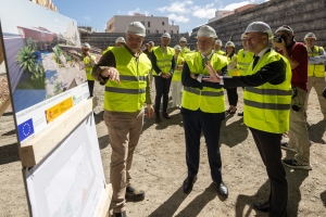 El ministro Ángel Víctor Torres visita Gáldar para el seguimiento de proyectos financiados con fondos europeos