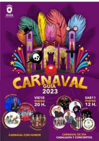Carnaval de Día, Cabalgatas, Murgas, Conciertos y Verbenas en las fiestas carnavaleras de Guía que arrancan el viernes 10 de marzo