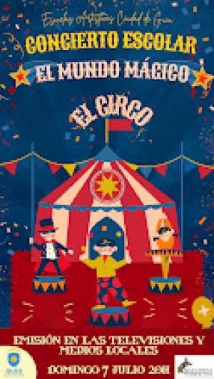 El espectáculo del mágico mundo del circo de las Escuelas Artísticas Ciudad de Guía se emite este domingo por las televisiones y medios locales