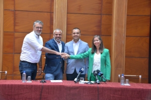 Juntos por Guía - Nueva Canarias y Partido Socialista Obreo Español firmaron el pacto para estos cuatro años