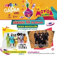 Ráfaga y Grupo Extra, platos fuertes del Gran Mogollón de la Cabalgata del Carnaval de Gáldar 2024