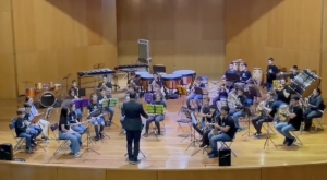La Banda Infantil de la Escuela Municipal de Música de Gáldar &#039;Pedro Espinosa&#039; actuó en el Conservatorio Profesional de Música de la capital