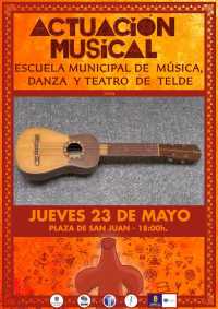 La Escuela Municipal de Música, Danza y Teatro participa por primera vez en la celebración del Día de Canarias de Telde