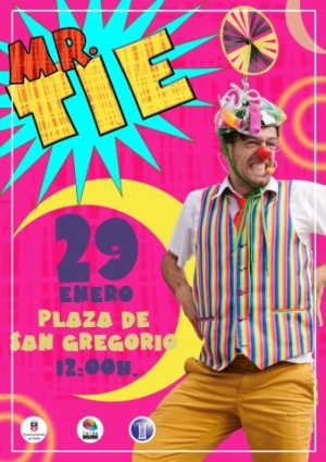 El clown Mr. Tie llega este domingo a San Gregorio con un espectáculo de improvisación