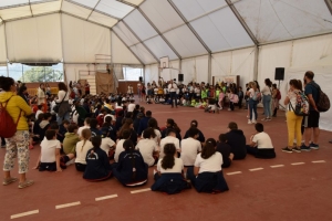 Cerca de 300 alumnos abren las actividades de la Feria del Queso de Gáldar conociendo las tradiciones ganaderas
