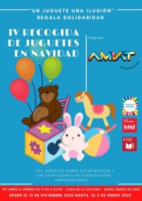 La Asociación Juvenil Amiat pone en marcha una recogida de juguetes destinados a las familias con menos recursos de Guía