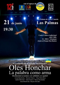 Se proyecta en CCA Gran Canaria el documental ‘Oles Honchar. La palabra como arma’ que aborda la figura de uno de los padres de la independencia de Ucrania