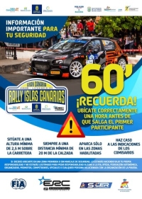 La organización del Rally Islas Canarias informa de los cortes de carretera el próximo viernes