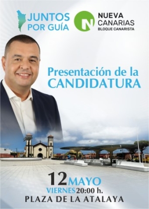 Juntos por Guía-Nueva Canarias  presenta este viernes el equipo de Pedro Rodríguez para las próximas elecciones municipales