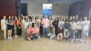 El alcalde da la bienvenida a 30 alumnos italianos de intercambio en el IES Jinámar