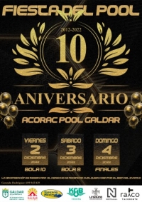 El Club Acorac Pool Gáldar celebra su décimo aniversario con un torneo especial