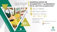 La Universidad Popular ofrece un curso de manipulador de alimentos y alérgenos el 16 y 17 de mayo
