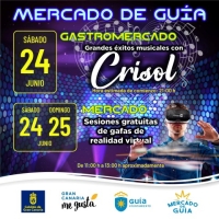 El Mercado de Guía acoge este sábado la actuación musical de Crisol para disfrutar de los grandes éxitos del pop y la canción melódica