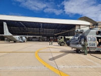 Un helicóptero de la base aérea de Gando evacúa de urgencia a la pasajera de un crucero en estado grave tras sufrir un ictu