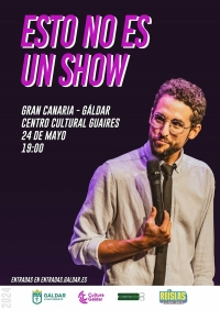 El cómico Galder Varas llega al Guaires con su espectáculo 'Esto no es un show'