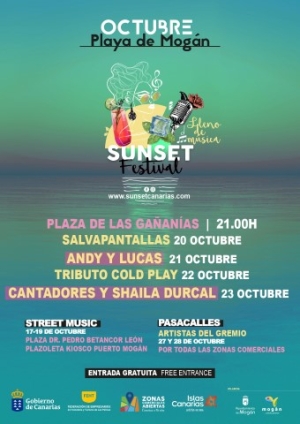 Sunset Canarias aterriza en Mogán con Andy &amp; Lucas, Shaila Durcal y  Los Salvapantallas