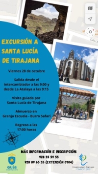 La Universidad Popular Ciudad de Guía organiza una salida cultural a Santa Lucía de Tirajana