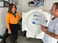 La alcaldesa de Telde visita el Centro de Fisioterapia Deportiva Mare, con tecnología puntera en Canarias