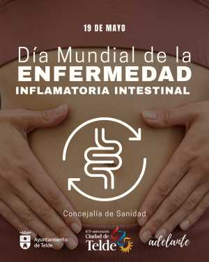 Telde se tiñe de morado en el Día Mundial de la Enfermedad Inflamatoria Intestinal
