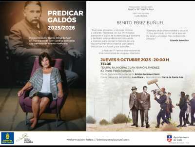 El Teatro Municipal proyecta la película ‘Benito Pérez Buñuel’