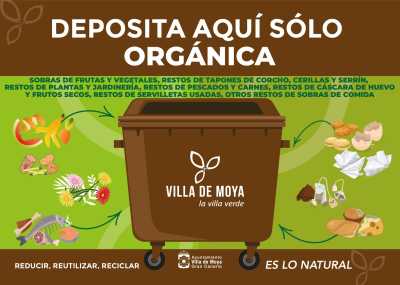 La Villa de Moya consolida con éxito la implantación del quinto contenedor