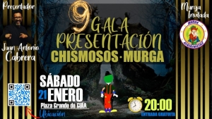 9ª Gala de Presentación de Los Chismosos Murga este sábado en la Plaza Grande de Guía