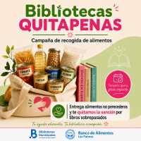 La Red de Bibliotecas Municipales vuelve a sumarse a la iniciativa «Quitapenas» que cambia sanciones por alimentos