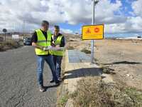 Vías y Obras reanuda el Plan de Asfaltado en el camino Jerez-Las Huesas