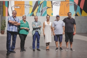 Inaugurado el nuevo mural del Teatro Cuyás