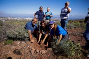 Telde celebra el Día del Árbol de Gran Canaria plantando 500 ejemplares en la Finca de Calacio