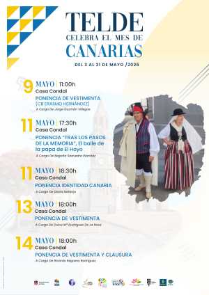 Telde celebra del 9 al 14 de mayo las II Jornadas de las Vestimentas Tradicionales de Gran Canaria