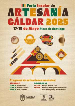 Gáldar se prepara para la celebración este fin de semana de la III Feria de Artesanía en la Plaza de Santiago