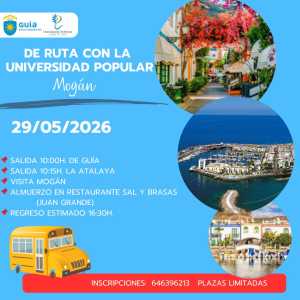 ‘De Ruta con la Universidad Popular’ ofrece una salida este viernes para descubrir la belleza de Mogán