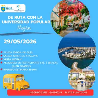 ‘De Ruta con la Universidad Popular’ ofrece una salida este viernes para descubrir la belleza de Mogán