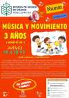 Los niños y niñas de tres años ya pueden tener su primer contacto con la música en la Escuela Municipal de Música de Gáldar