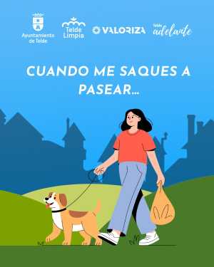 Telde impulsa una campaña de concienciación  para fomentar la recogida de excrementos de animales en la vía pública