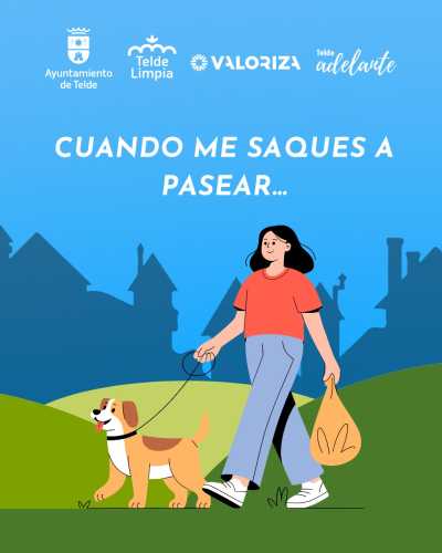 Telde impulsa una campaña de concienciación  para fomentar la recogida de excrementos de animales en la vía pública