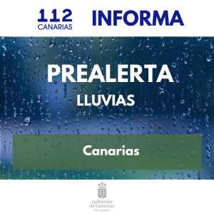 El Gobierno de Canarias declara la prealerta por lluvias en las islas